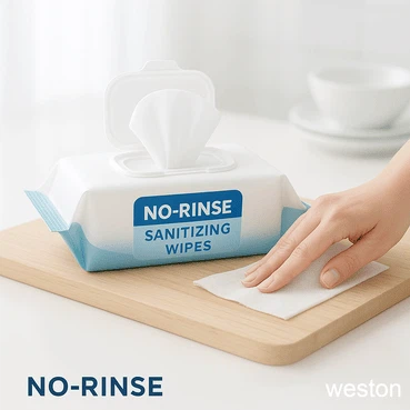 No-Rinse Sanitiserende doekjes